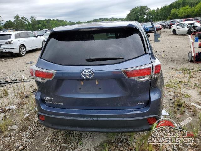 5TDBKRFH0GS257672 2016 TOYOTA HIGHLANDER photo no. 6