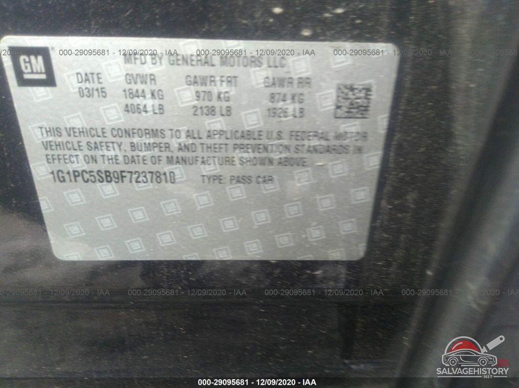 1G1PC5SB9F7237810 2015 CHEVROLET CRUZE photo no. 9
