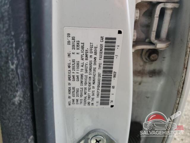 1HGCP3F8XAA001287 2010 HONDA ACCORD photo no. 12