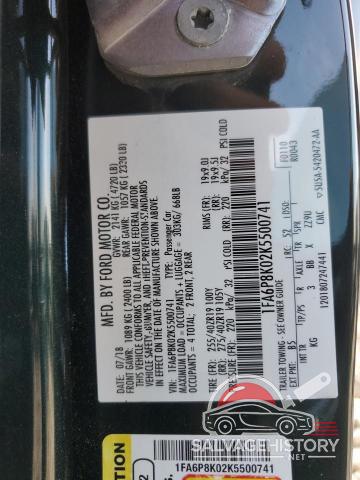1FA6P8K02K5500741 2019 FORD MUSTANG photo no. 13
