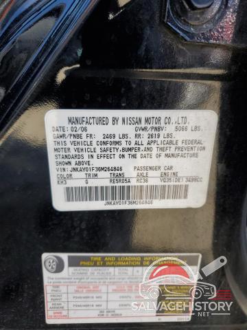 JNKAY01F36M264846 2006 INFINITI M35 photo no. 12