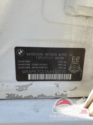 WBAPK7C51AA457711 2010 BMW 3 SERIES photo no. 12