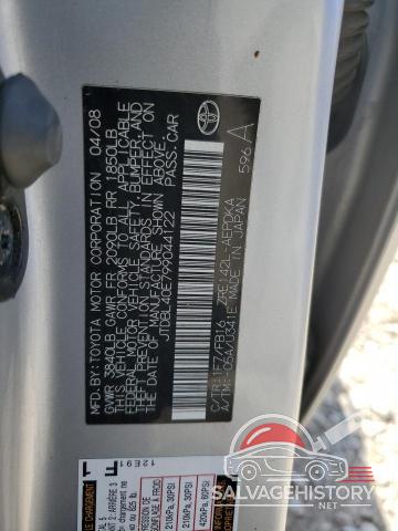 JTDBL40E799044122 2009 TOYOTA COROLLA photo no. 12