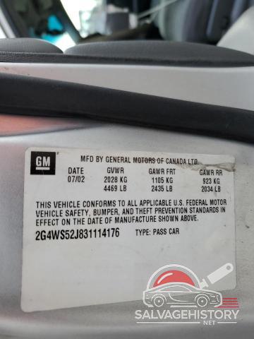 2G4WS52J831114176 2003 BUICK CENTURY photo no. 12