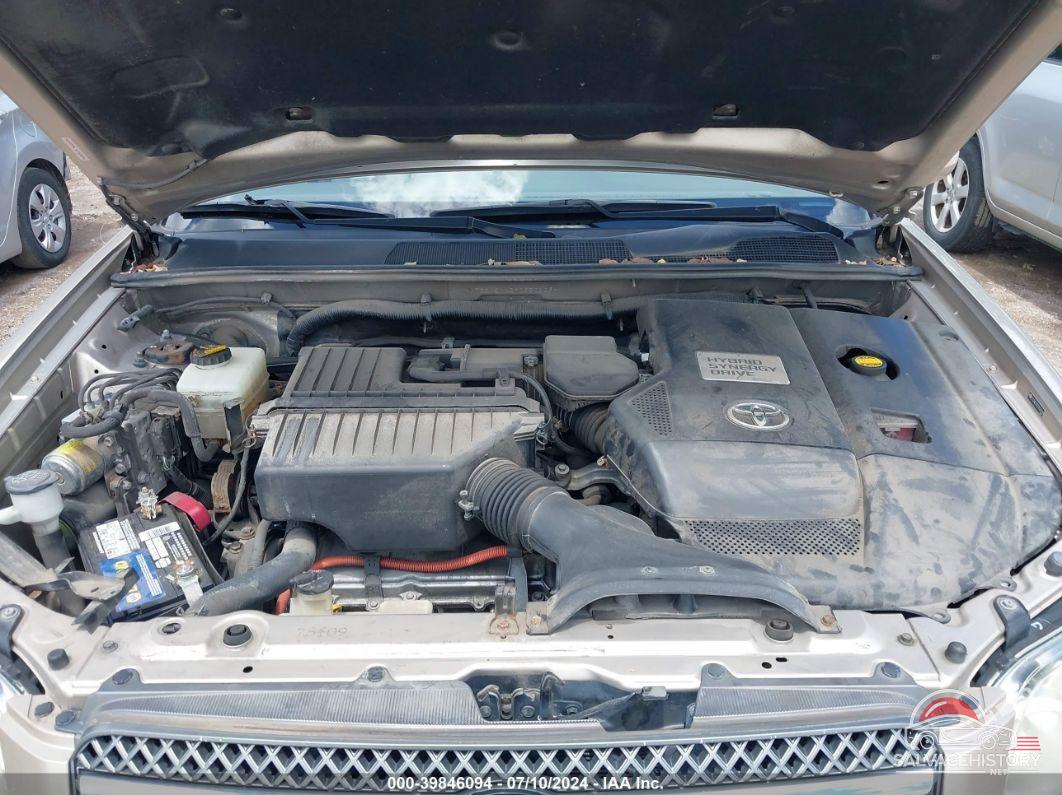 JTEGW21A270020109 2007 TOYOTA HIGHLANDER HYBRID photo no. 10