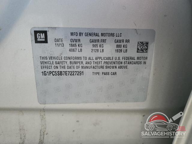 1G1PC5SB7E7227291 2014 CHEVROLET CRUZE photo no. 12