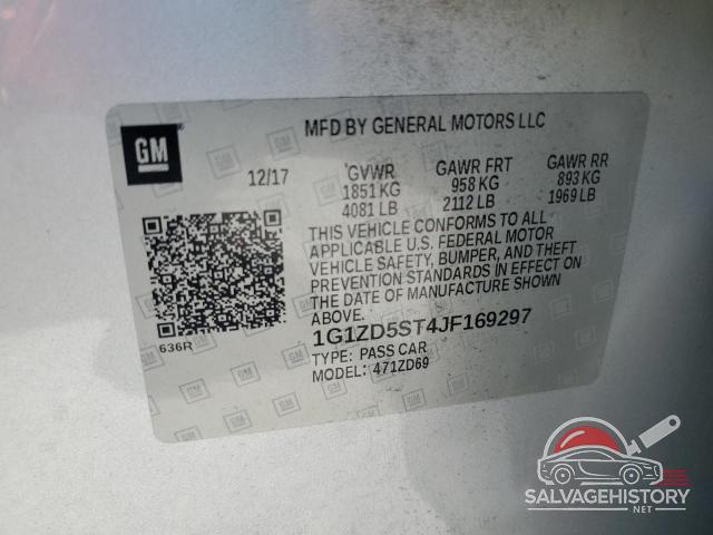 1G1ZD5ST4JF169297 2018 CHEVROLET MALIBU photo no. 12