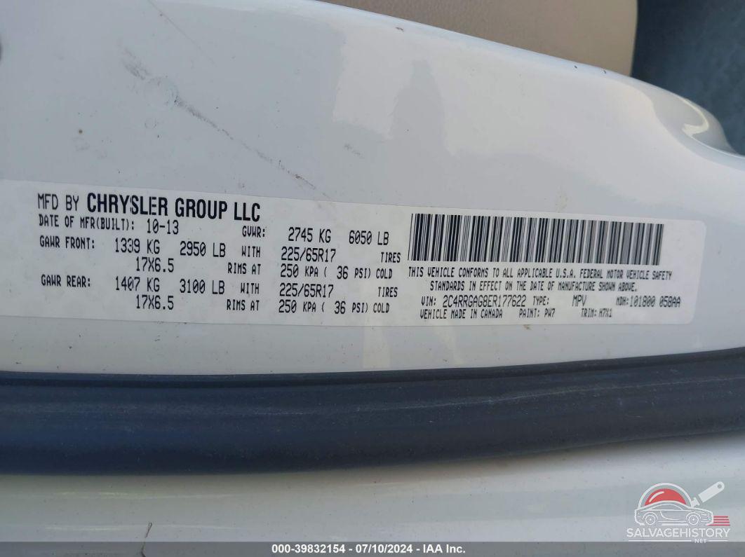 2C4RRGAG8ER177622 2014 RAM CARGO photo no. 9