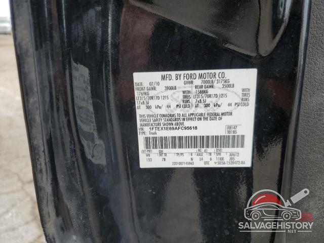 1FTEX1E69AFC95618 2010 FORD F-150 photo no. 12