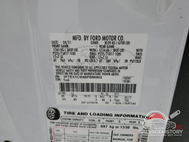 1FTEX1CM4BFB66902 2011 FORD F-150 photo no. 12