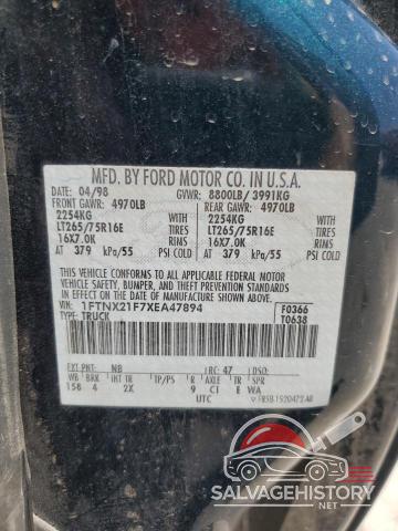 1FTNX21F7XEA47894 1999 FORD F250 photo no. 11