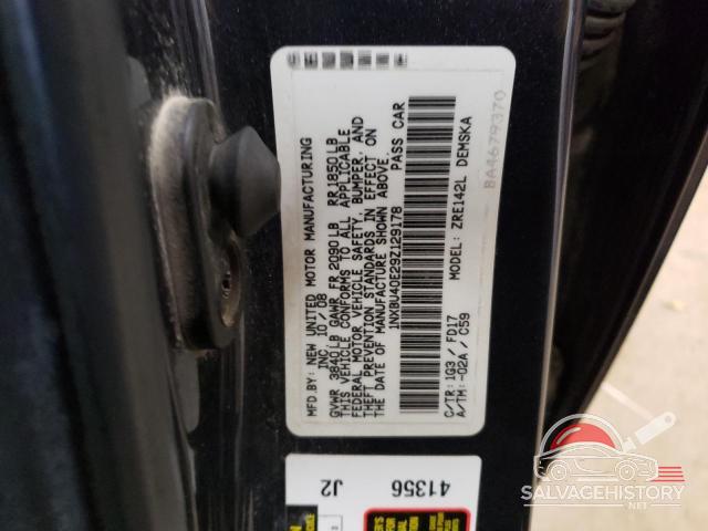 1NXBU40E29Z129178 2009 TOYOTA COROLLA photo no. 12