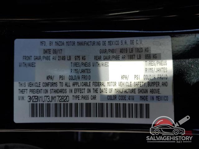 3MZBN1U73JM172820 2018 MAZDA 3 photo no. 12