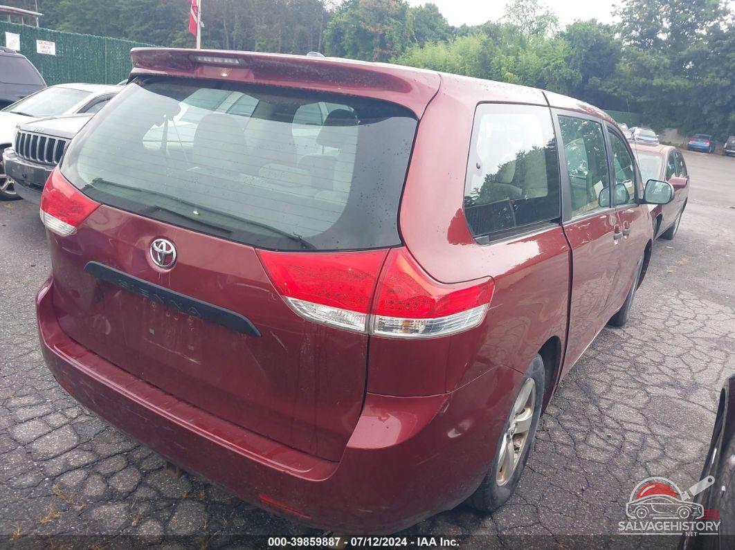 5TDZK3DC0BS048444 2011 TOYOTA SIENNA photo no. 4