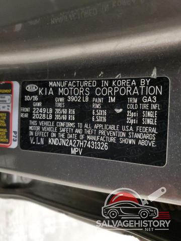 KNDJN2A27H7431326 2017 KIA SOUL photo no. 13