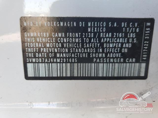 3VWDB7AJ6HM291685 2017 VOLKSWAGEN JETTA photo no. 13