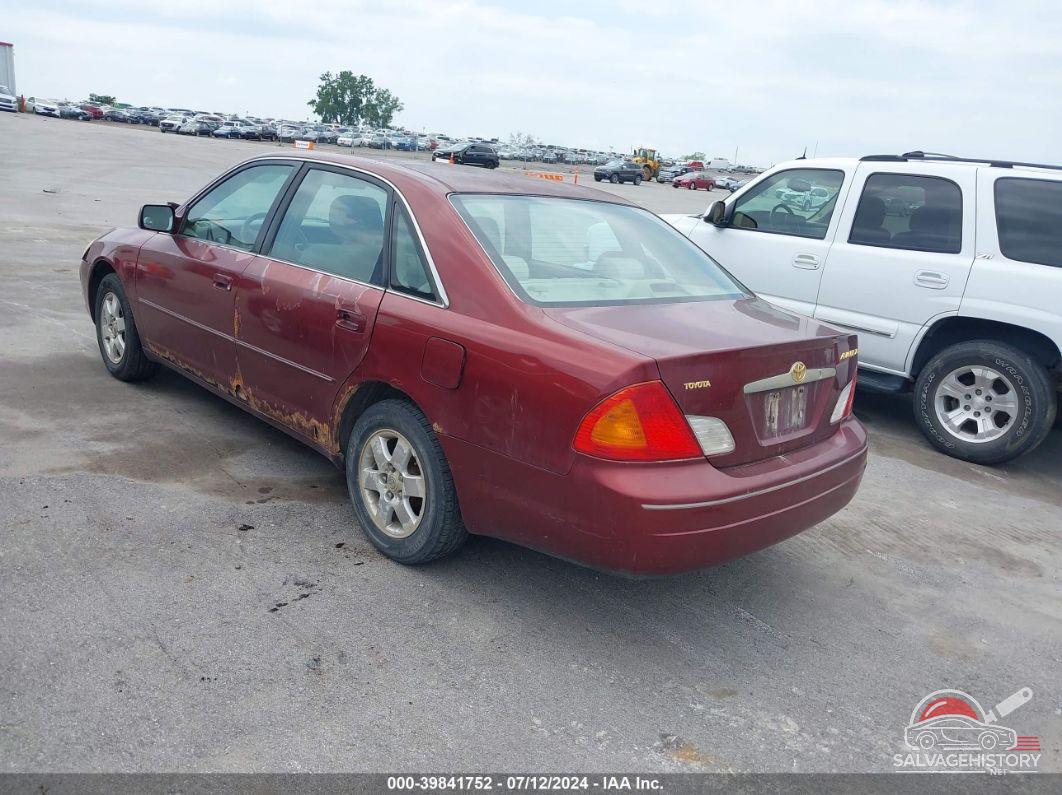 4T1BF28B52U264346 2002 TOYOTA AVALON photo no. 3