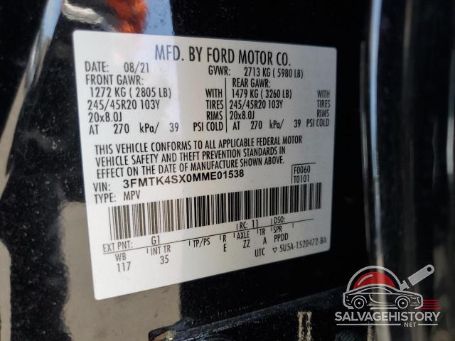 3FMTK4SX0MME01538 2021 FORD MUSTANG photo no. 13