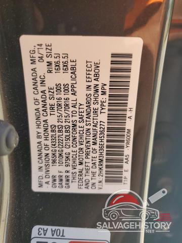 2HKRM3H36EH536277 2014 HONDA CRV photo no. 13