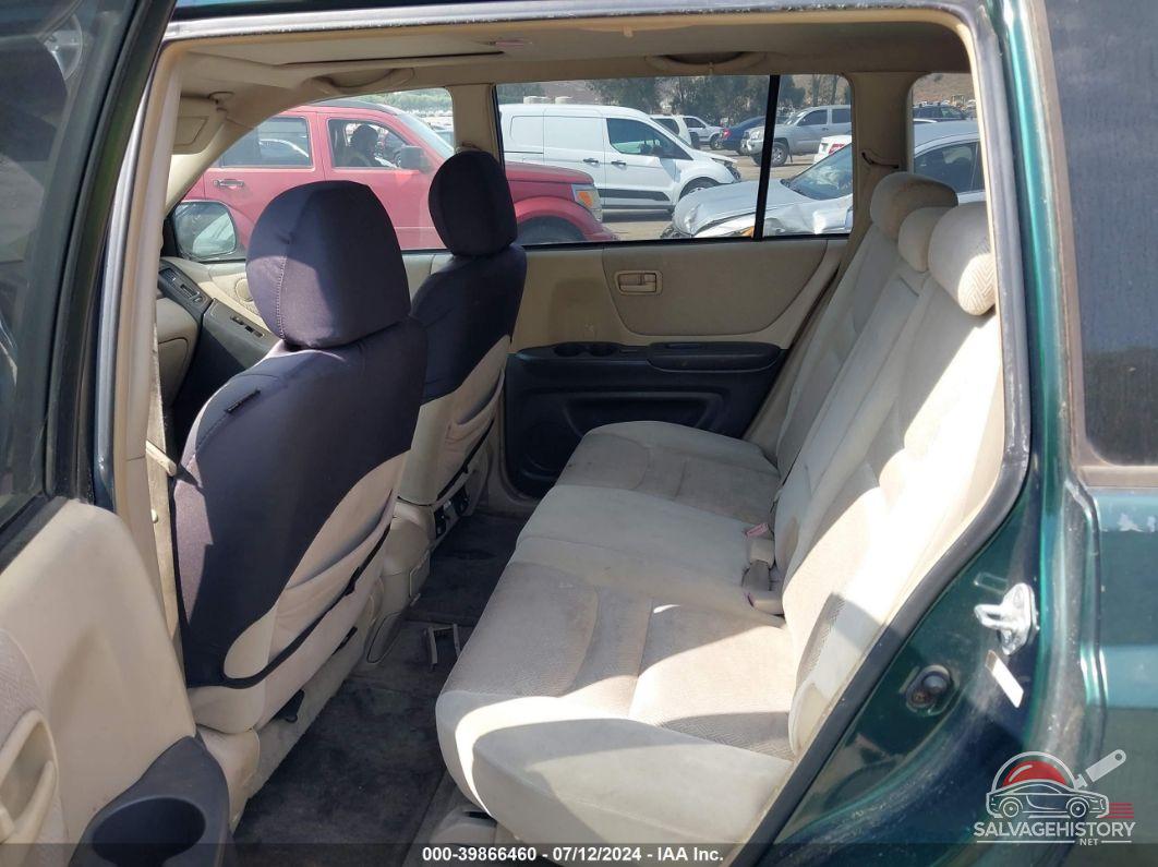 JTEGF21A730074788 2003 TOYOTA HIGHLANDER photo no. 8