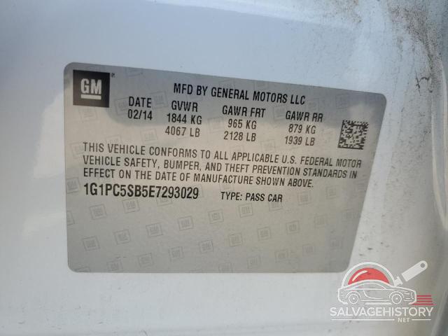 1G1PC5SB5E7293029 2014 CHEVROLET CRUZE photo no. 12