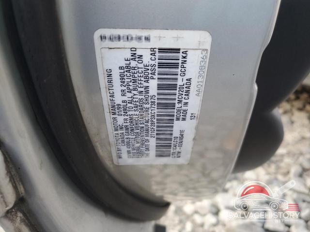 2T1CF28P3XC173875 1999 TOYOTA CAMRY SOLA photo no. 12