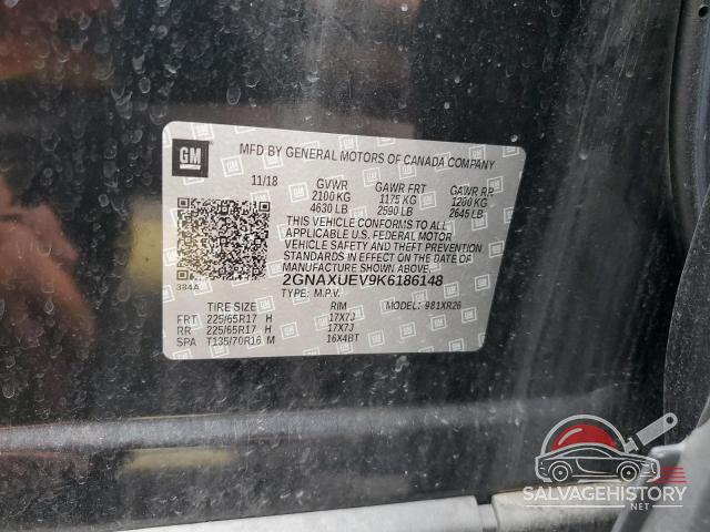 2GNAXUEV9K6186148 2019 CHEVROLET EQUINOX photo no. 13