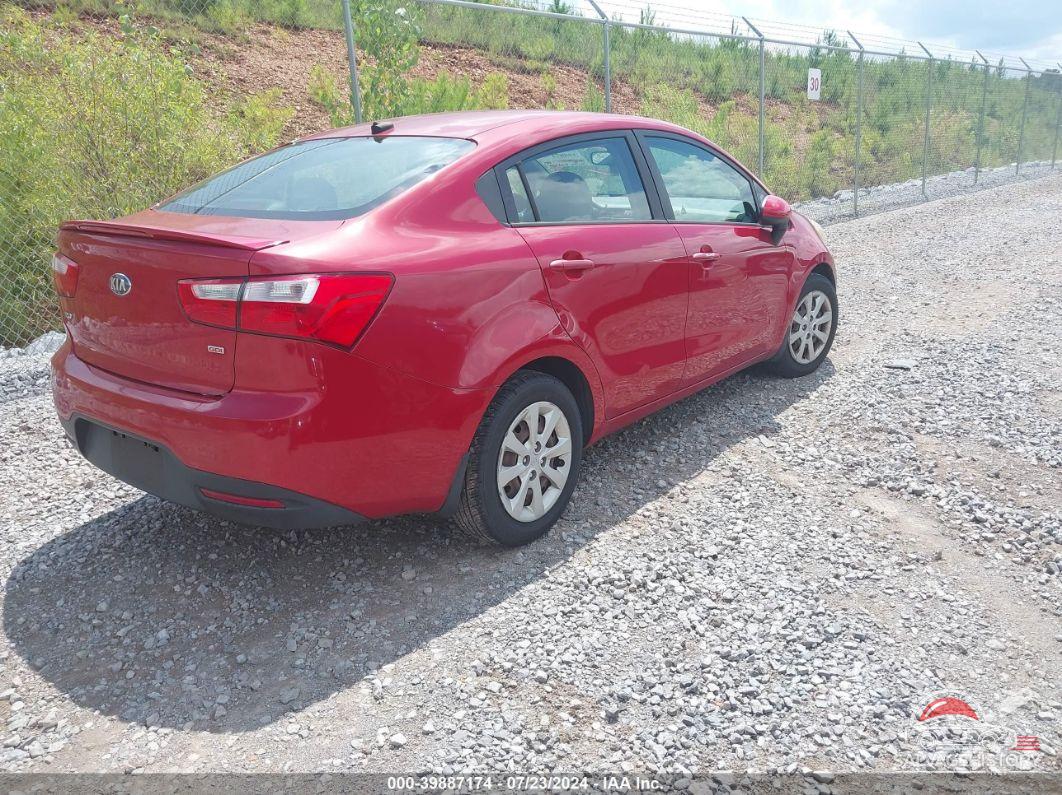 KNADM4A33E6350536 2014 KIA RIO photo no. 4