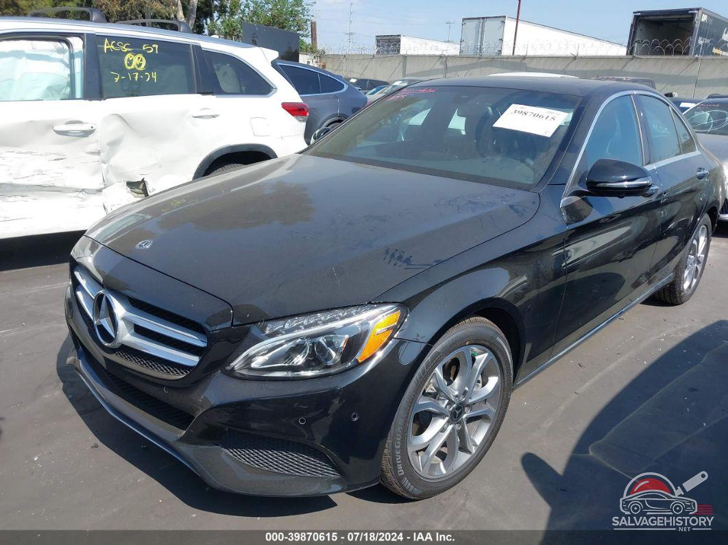55SWF4JB8JU257022 2018 MERCEDES-BENZ C 300 photo no. 2