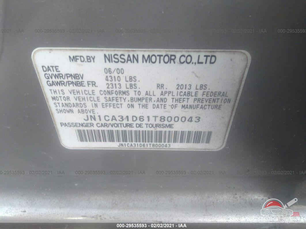 JN1CA31D61T800043 2001 NISSAN MAXIMA photo no. 9