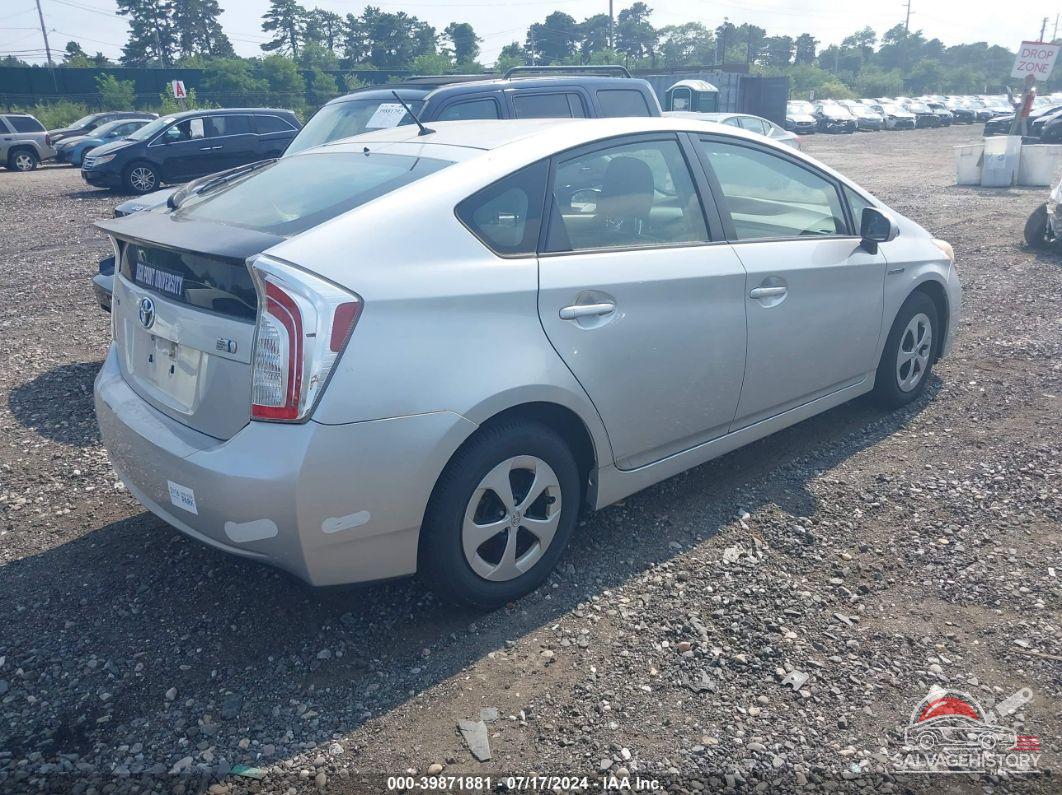JTDKN3DUXD5631324 2013 TOYOTA PRIUS photo no. 4