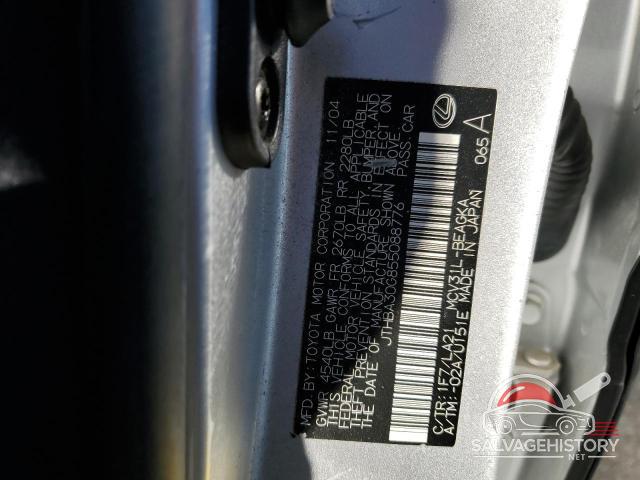 JTHBA30G855088776 2005 LEXUS ES330 photo no. 12