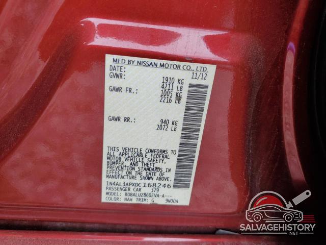 1N4AL3APXDC168246 2013 NISSAN ALTIMA photo no. 12