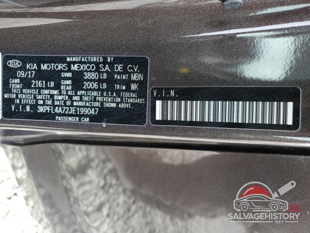 3KPFL4A72JE199047 2018 KIA FORTE photo no. 12