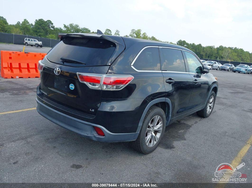 5TDZKRFH0FS102181 2015 TOYOTA HIGHLANDER photo no. 4