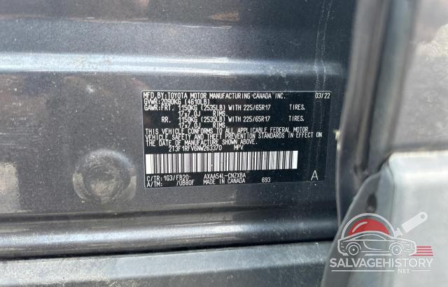 2T3F1RFV6NW263370 2022 TOYOTA RAV4 photo no. 10