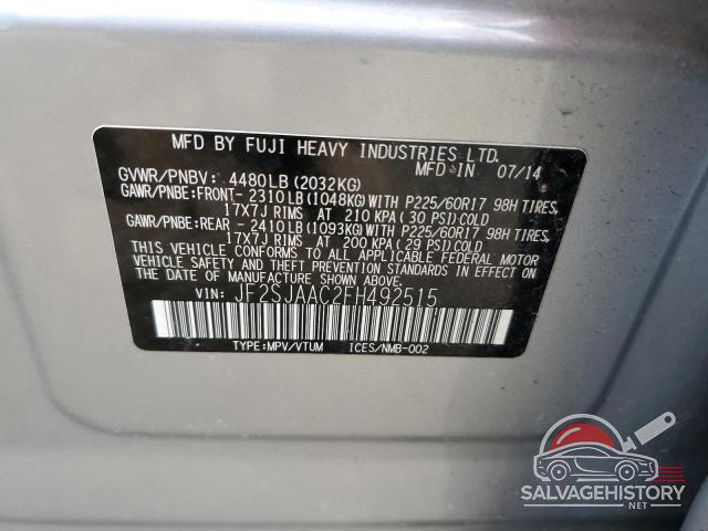 JF2SJAAC2FH492515 2015 SUBARU FORESTER photo no. 14