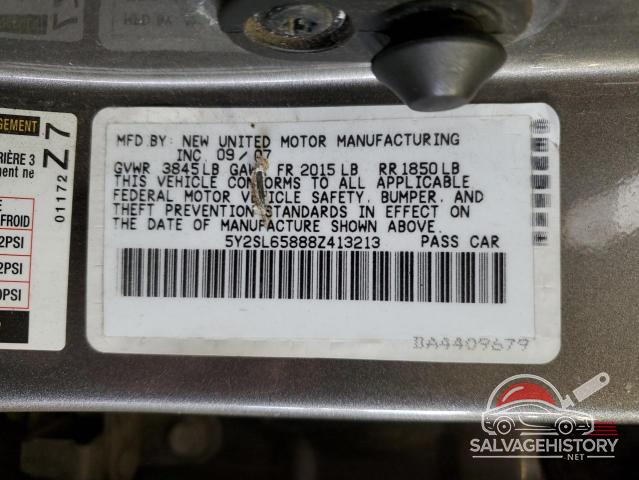 5Y2SL65888Z413213 2008 PONTIAC VIBE photo no. 12
