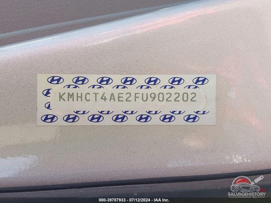 KMHCT4AE2FU902202 2015 HYUNDAI ACCENT photo no. 9