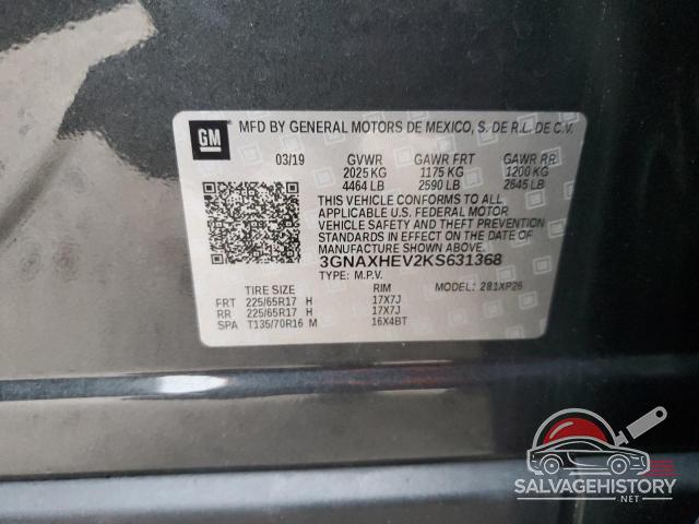 3GNAXHEV2KS631368 2019 CHEVROLET EQUINOX photo no. 13