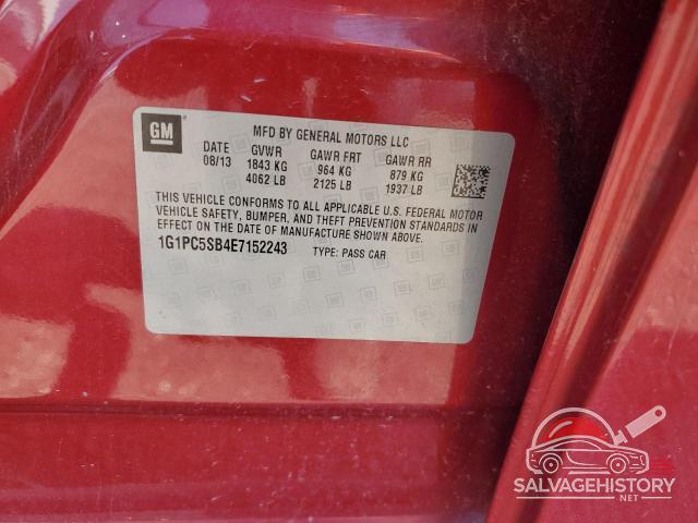 1G1PC5SB4E7152243 2014 CHEVROLET CRUZE photo no. 12
