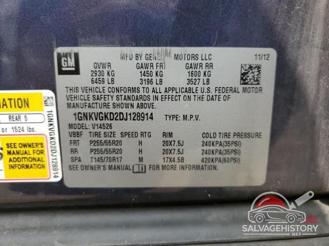 1GNKVGKD2DJ128914 2013 CHEVROLET TRAVERSE photo no. 13