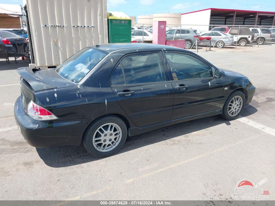 JA3AJ86E26U003372 2006 MITSUBISHI LANCER photo no. 4