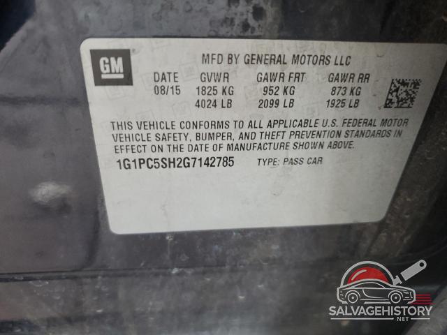 1G1PC5SH2G7142785 2016 CHEVROLET CRUZE photo no. 12