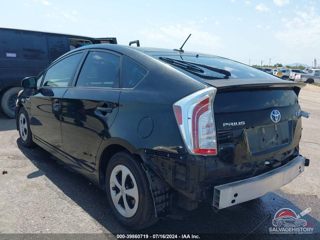 JTDKN3DU8E1768707 2014 TOYOTA PRIUS photo no. 3