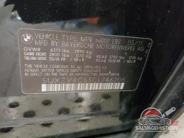 5UXZV4C53CL746208 2012 BMW X5 photo no. 13