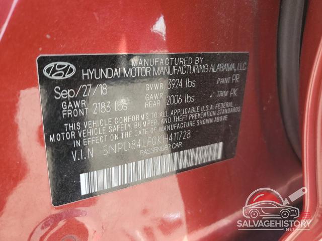 5NPD84LF0KH411728 2019 HYUNDAI ELANTRA photo no. 13
