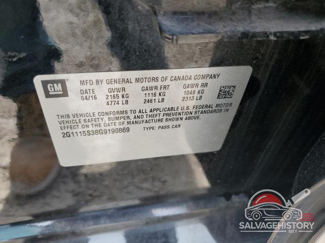 2G1115S38G9190869 2016 CHEVROLET IMPALA photo no. 12