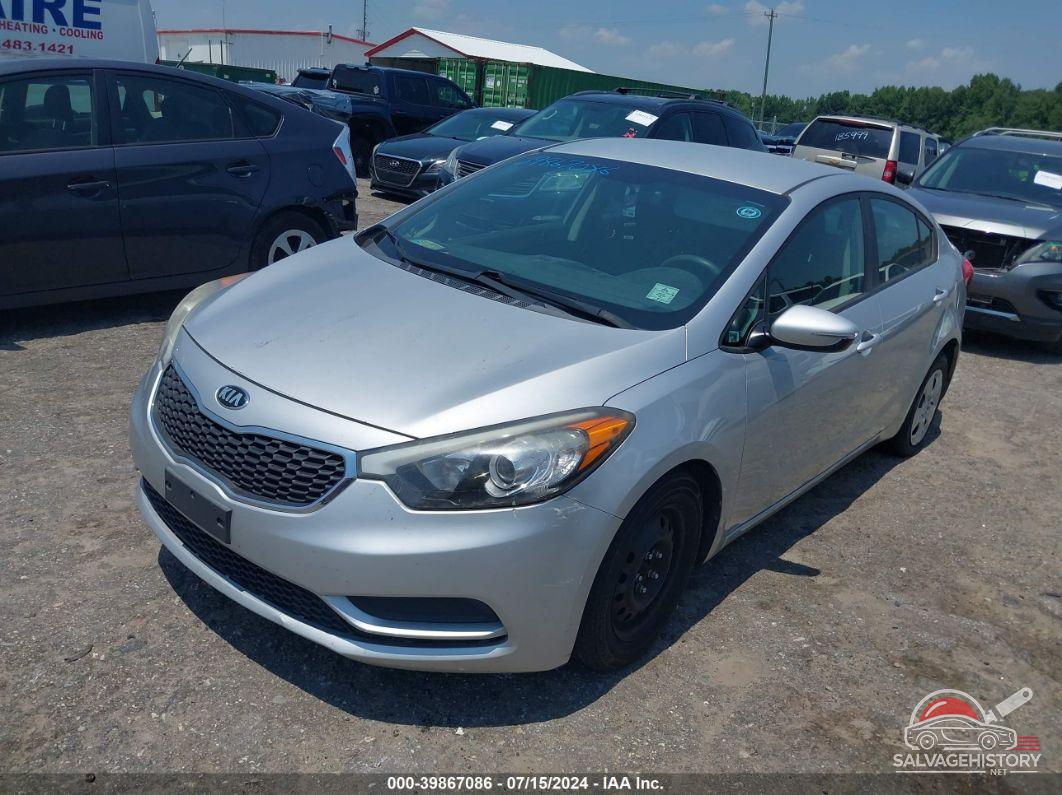 KNAFX4A69G5540263 2016 KIA FORTE photo no. 2