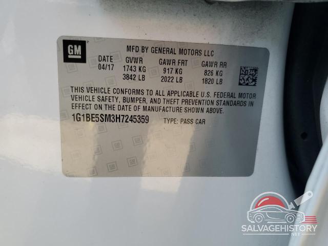 1G1BE5SM3H7245359 2017 CHEVROLET CRUZE photo no. 12